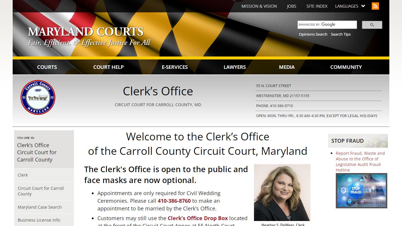 Welcome to the Clerk’s Office of the Carroll County Circuit Court ...